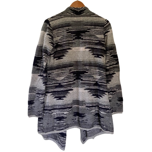 Lucky Brand Aztec Southwestern Print Long Sleeve Open Wrap Cardigan Women’s S - Picture 2 of 10